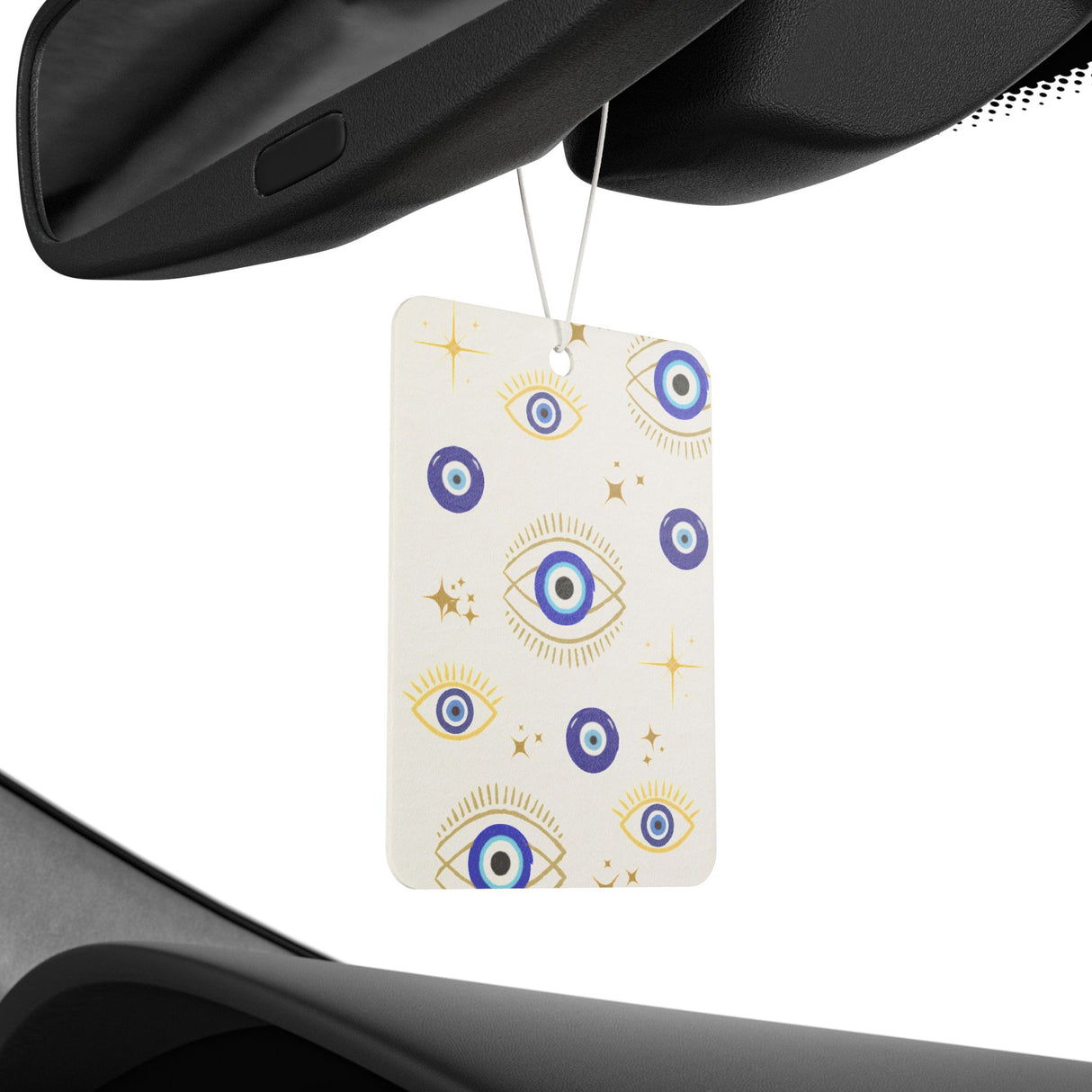 Mystical Evil Eye Car Air Freshener - White
