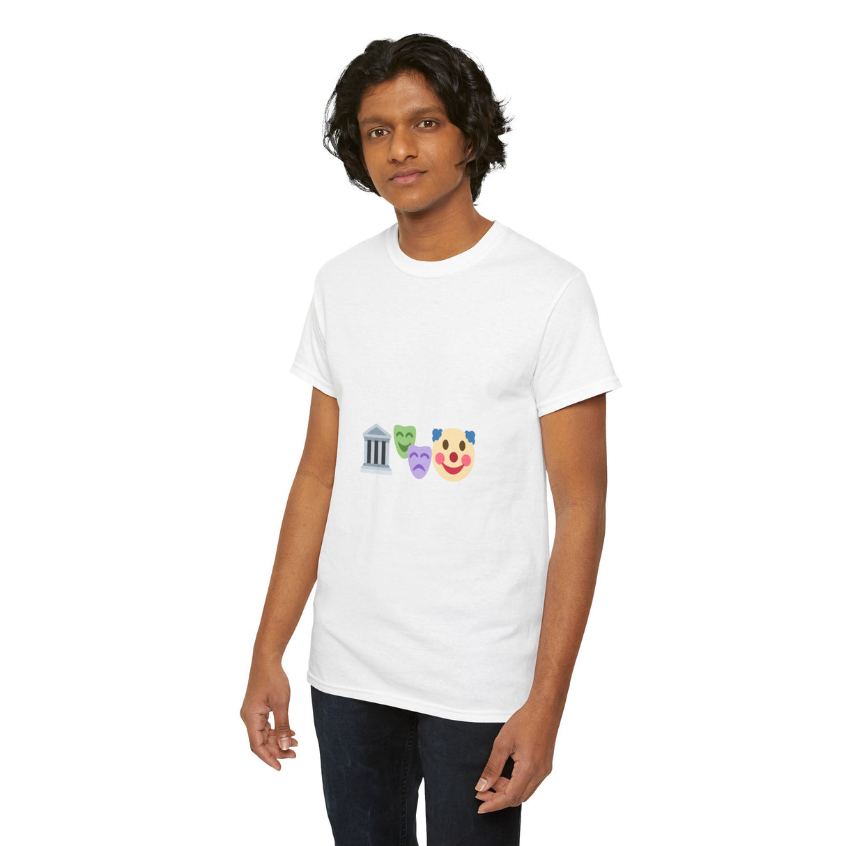 Government Clown Show Emoji Unisex Heavy Cotton Tee