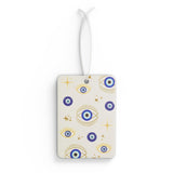 Mystical Evil Eye Car Air Freshener - White