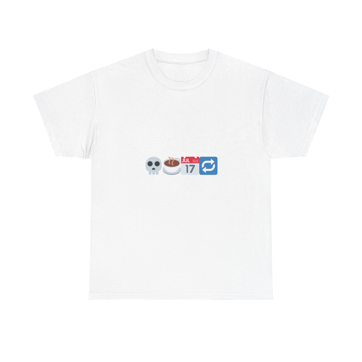 "Dead Inside But Caffeinated" Unisex Heavy Cotton Tee