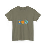 Running Out of Time Eco-Conscious Emoji Unisex Heavy Cotton Tee