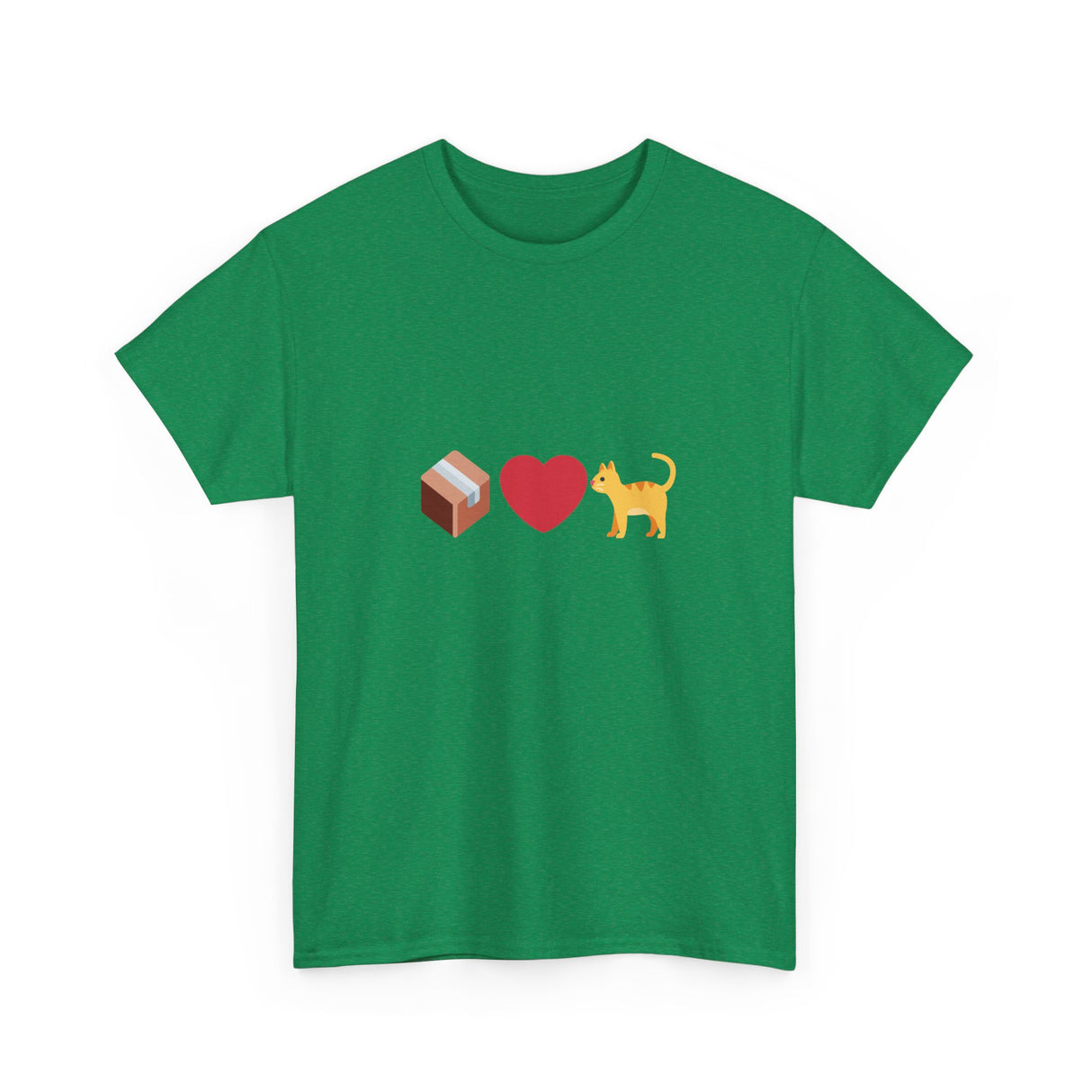 "If I Fits, I Sits" Cat Philosophy Unisex Heavy Cotton Tee