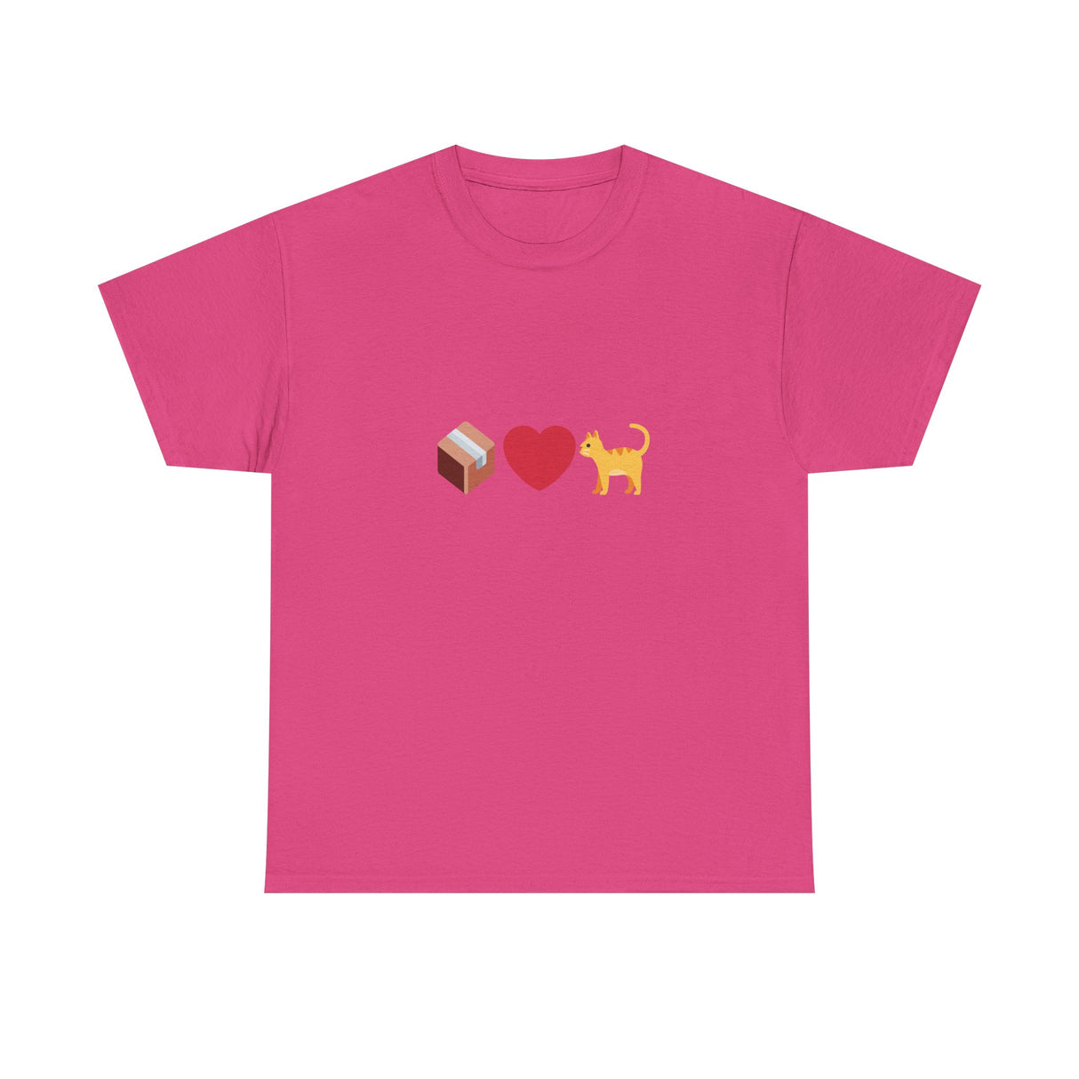 "If I Fits, I Sits" Cat Philosophy Unisex Heavy Cotton Tee