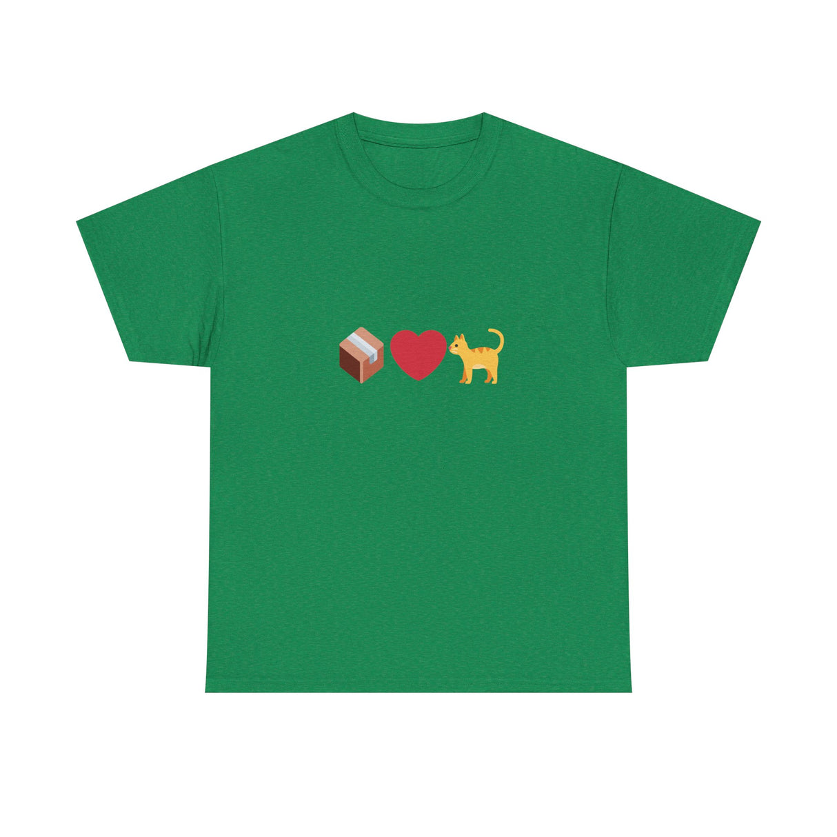 "If I Fits, I Sits" Cat Philosophy Unisex Heavy Cotton Tee