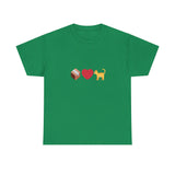 "If I Fits, I Sits" Cat Philosophy Unisex Heavy Cotton Tee