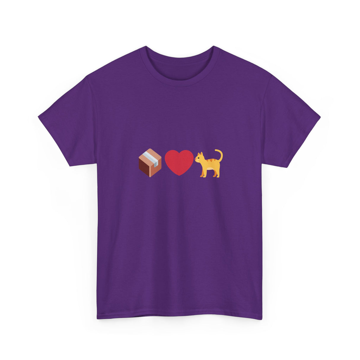 "If I Fits, I Sits" Cat Philosophy Unisex Heavy Cotton Tee