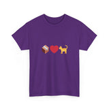 "If I Fits, I Sits" Cat Philosophy Unisex Heavy Cotton Tee