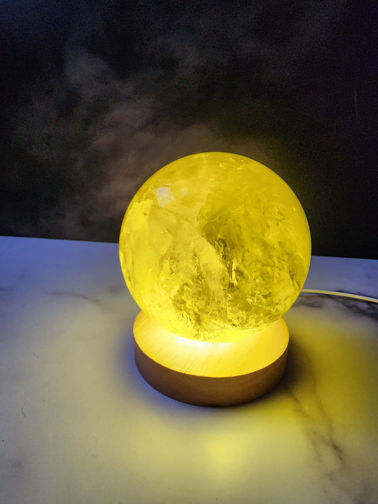 4 lb Natural Citrine Sphere - Arcane Imports
