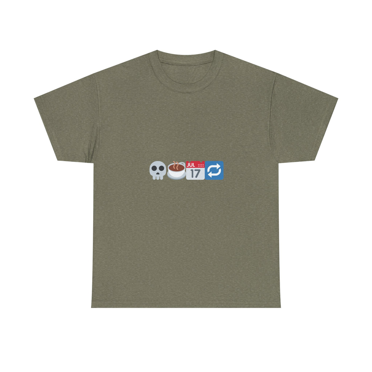 "Dead Inside But Caffeinated" Unisex Heavy Cotton Tee