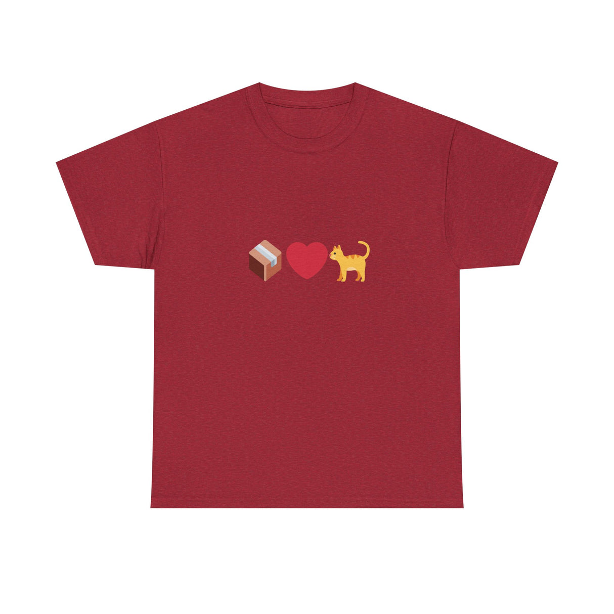 "If I Fits, I Sits" Cat Philosophy Unisex Heavy Cotton Tee