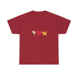 "If I Fits, I Sits" Cat Philosophy Unisex Heavy Cotton Tee