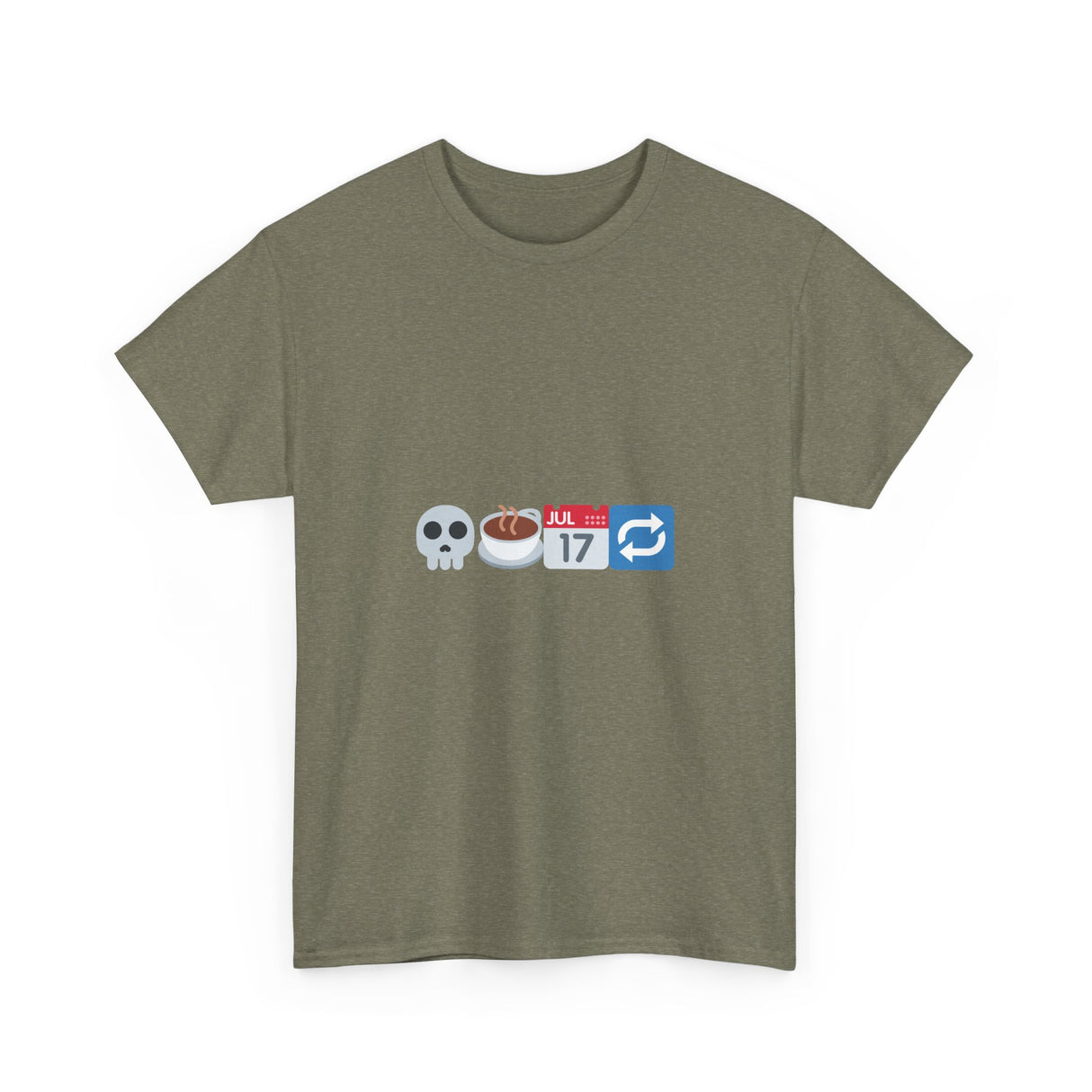"Dead Inside But Caffeinated" Unisex Heavy Cotton Tee