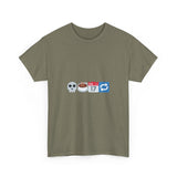 "Dead Inside But Caffeinated" Unisex Heavy Cotton Tee