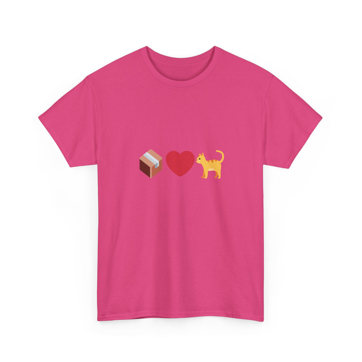 "If I Fits, I Sits" Cat Philosophy Unisex Heavy Cotton Tee