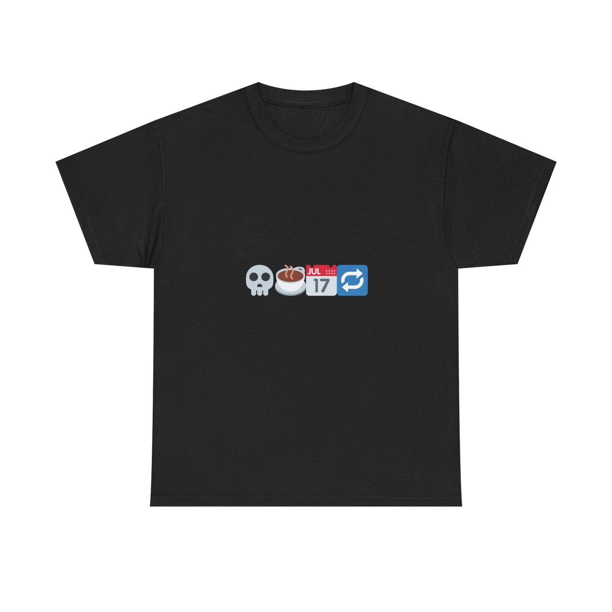"Dead Inside But Caffeinated" Unisex Heavy Cotton Tee