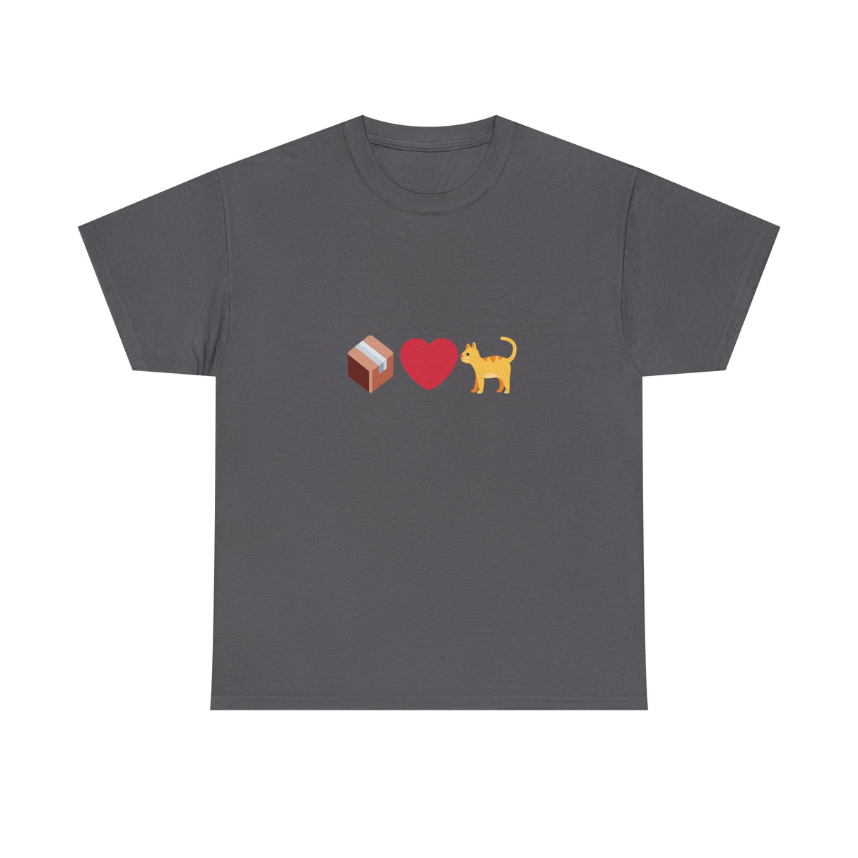 "If I Fits, I Sits" Cat Philosophy Unisex Heavy Cotton Tee
