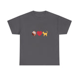 "If I Fits, I Sits" Cat Philosophy Unisex Heavy Cotton Tee
