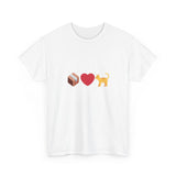 "If I Fits, I Sits" Cat Philosophy Unisex Heavy Cotton Tee