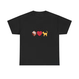 "If I Fits, I Sits" Cat Philosophy Unisex Heavy Cotton Tee