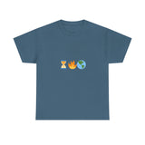 Running Out of Time Eco-Conscious Emoji Unisex Heavy Cotton Tee