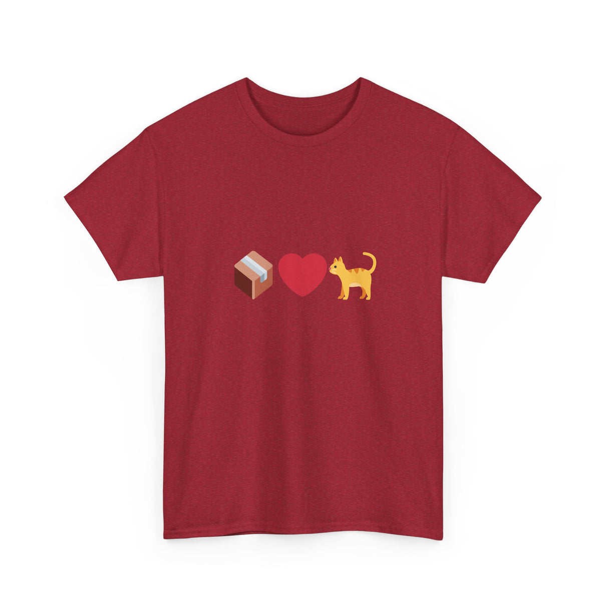 "If I Fits, I Sits" Cat Philosophy Unisex Heavy Cotton Tee