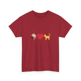 "If I Fits, I Sits" Cat Philosophy Unisex Heavy Cotton Tee