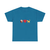 "If I Fits, I Sits" Cat Philosophy Unisex Heavy Cotton Tee
