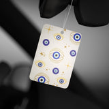 Mystical Evil Eye Car Air Freshener - White