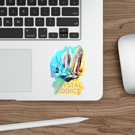 Crystal Addict Holographic Die - cut Sticker - V1 - Arcane Imports