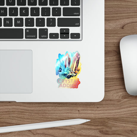 Crystal Addict Holographic Die - cut Sticker - V1 - Arcane Imports