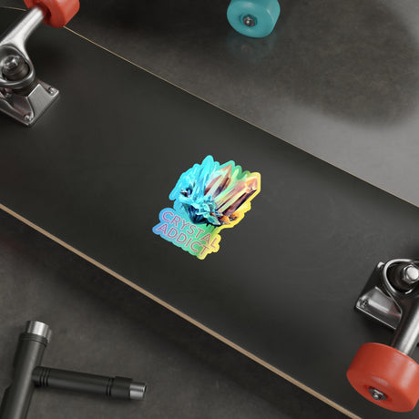 Crystal Addict Holographic Die - cut Sticker - V1 - Arcane Imports