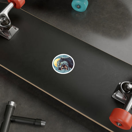 Werewolf Vinyl Decal V2 - Full Moon - Arcane Imports