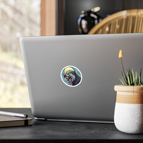 Werewolf Vinyl Decal V2 - Full Moon - Arcane Imports